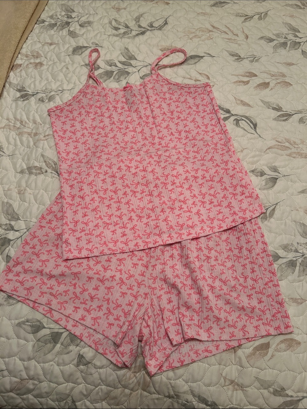 Women’s Pink Bows Cami & Short Sleep Set